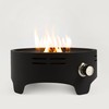 15 Inch Black Portable Propane Fire Pit, Tabletop Camping Fire