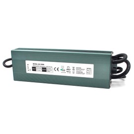 LED Driver 24V 280W Waterproof IP67 Power Supply Transformer, 80-265V AC to 24V DC Low Voltage Output, LED Transformer with 3-Prong Plug Cable for LED Light, Computer Project, Outdoor Light