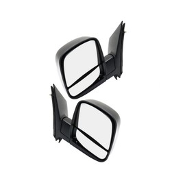 KarParts360 For GMC Savana 2500/3500 2008-2021 Door Mirror Driver And Passenger Side | Pair | Manual | Non-Heated | Dual Glass | Textured Black | Non-Towing | w/Blind Spot Glass | GM1320395, GM1321395