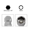 sourcing map 1/4" Quick-Change Hex Shank 19mm Magnetic Nut Setter
