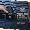 Low Profile Tactical Gun Belt - Raven - Adjustable Tactical