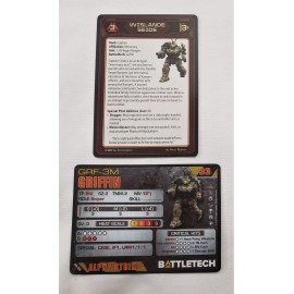 Catalyst Game Labs Battletech Griffin Mech + Alpha Strike Cards Kell Hounds Striker Lance Catalyst