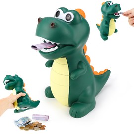 Dinosaur Money Box for Children Dino Piggy Bank for Girls Boys Dinosaur Piggy Bank Made of Safe PVC Material for Decoration, Toy, Gift
