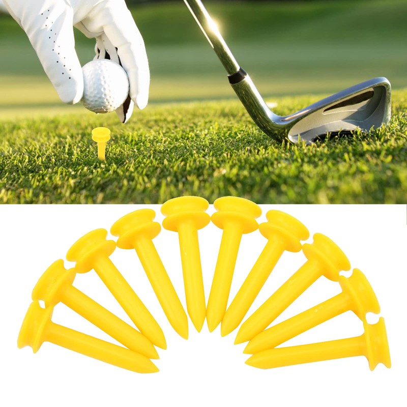 Alvinlite Golf Tees Durable Plastic Tees, 100Pcs Golfing Tees, Reduce