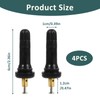 Pack of 4 Tyre Pressure Sensors, Tyre Valve Stems, TPMS