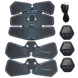 EMS Abdominal Muscle Trainer,Estimulador Muscular Abdominales,Equipo De Entrenamiento Muscular Para Perder Pesocon 10 Modos, 20 De Fuerza,Para Abdomen,Cintura,Brazos,Hombros,Espalda,Muslos