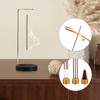 TIHNY 2-in-1 Wooden Incense Stick Holder with Cone Spool, Upside