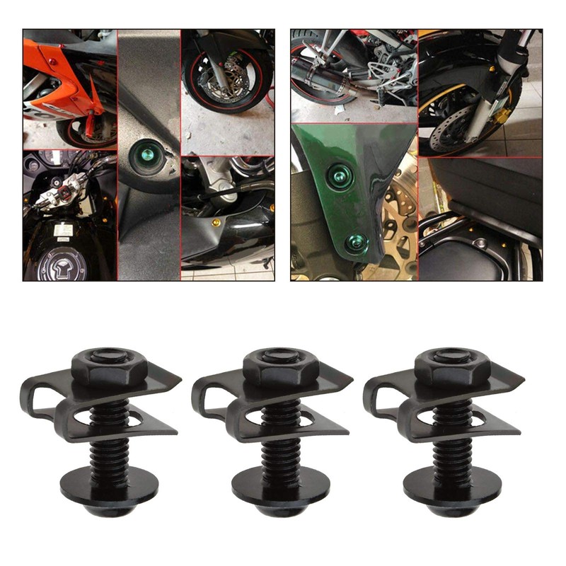 Create idea 40Pcs Motorcycle Fairing Bodywork M5 M6 Bolts &