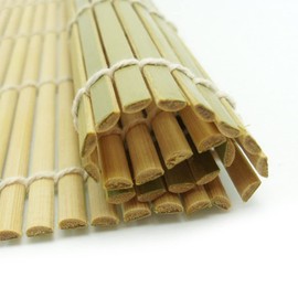 CENPEK 2 Pack Bamboo Sushi Mat Sushi Roller Bamboo Sushi Rolling Mat Maker 9.5 inch Square