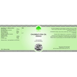 G&G Vitamins Children's Omega 3 Fish Oil 500 mg 120 Softgels (82.8 g)