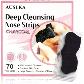 AUSLKA 블랙헤드 모공 스트립 70개 리무버-딥 클렌징 - 코 AUSLKA Blackhead Pore Strip 70ea Remover - Deep Cleansing - Nose [1 Count (Pack of 70)]
