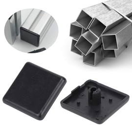 50Pcs EU Standard Aluminum Profiles End Cap Cover Black Plastic Fasteners Round Plastic Hole Plugs Biscuits Plugs (European Standard 2020)