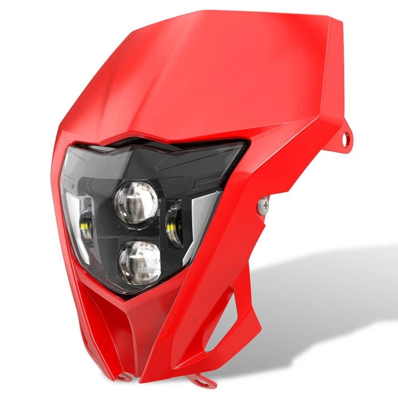 babolighting LED Headlight w/ Red Fairing For Honda CRF125F CRF150F