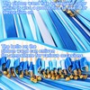 Chalyna 100 Pieces Lace Ribbon Wedding Wand Sticks Colorful Ribbon