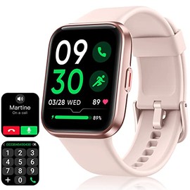 Smart Watch for Women with Text and Call, Pink
