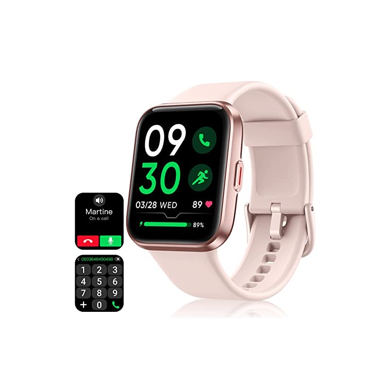 Smart Watch for Women with Text and Call, Pink