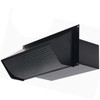 Hooded Wall Vent with Screen and Damper, Galvanized Steel Wall