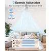 Eonini 2-in-1 Socket Fan Light with Remote, Small Ceiling Fans