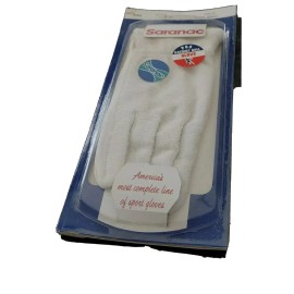 Saranac Pro RARE leather Saranac R-72 Pro Men's Racquetball Glove White Right Hand  Size L