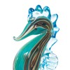 Beachcombers Multi Color Glass Seahorse Figurine Blue