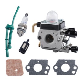 CYWVYNYT Carburetor Kit for Stihl FS38 FS45 FS46 FS55 FS74 FS75 FS80 FS85 HL45 HL75 HS70 HS74 KM55 KM55R Lawnmower Carburetor with Fuel Line Kit Air Filter Replacement