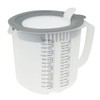 Dr. Oetker 1802 measuring cup with lid, gray, transparent, 1.4