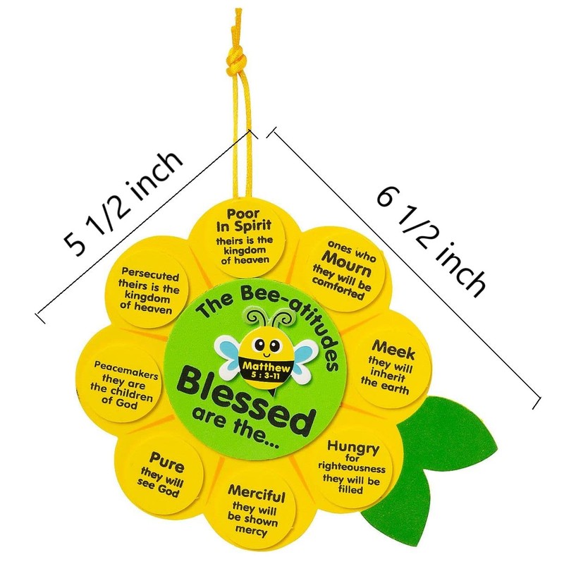 Fun Express The Bee-Atitudes Sign Craft Kit - Makes 12