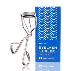Beakers Eyelash Curler with 1 Replacement Rubber, Made in Japan (Eyelash Curl, Long Lasting Curler)