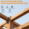 Hurricane Ties for Rafter 24 Pack 16-Gauge Hurricane Straps Brackets