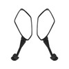 1 Pair Motorcycle Rear Mirror Adjustable Black Handlebar Side Mirror