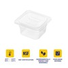 BIEAMA 6 Pack Food Pans with Lids, 1/6 Size 4''