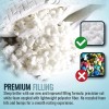 Bamboo Hypoallergenic Shredded Memory-Foam Pillow-Orthope - King