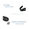 Beilala 8 Pack Black Coat Hooks for Wall Door, Heavy