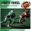 Fanfanwin 6 Pcs Football Towel Thin Sports Towel with Buttons