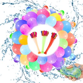 YUZHEDM Water Bombs 444 How Reusable Water Bombs One-piece Water Bombs Self-Closing in Water Park Colourful Water Balloons for Birthday Parties, Beach Parties and Outdoor Games
