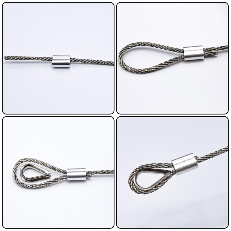 KEPYDRMTF 1/8 Inch Stainless Steel Cable Wire Caple, 100FT String