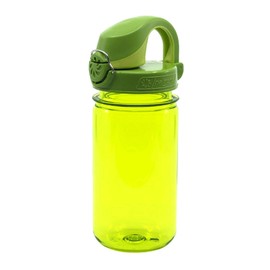 Nalgene Kids On The Fly Water Bottle, Leak Proof, Durable, BPA and BPS Free, Carabiner Friendly, Reusable and Sustainable, 12 Ounces, Green