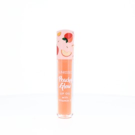 Peachy Glow Lip Oil with Vitamin E, Hydrating Fruity Flavor, Sunkissed