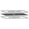 Online-Welcome French Azerty Transparent Keyboard Label Black