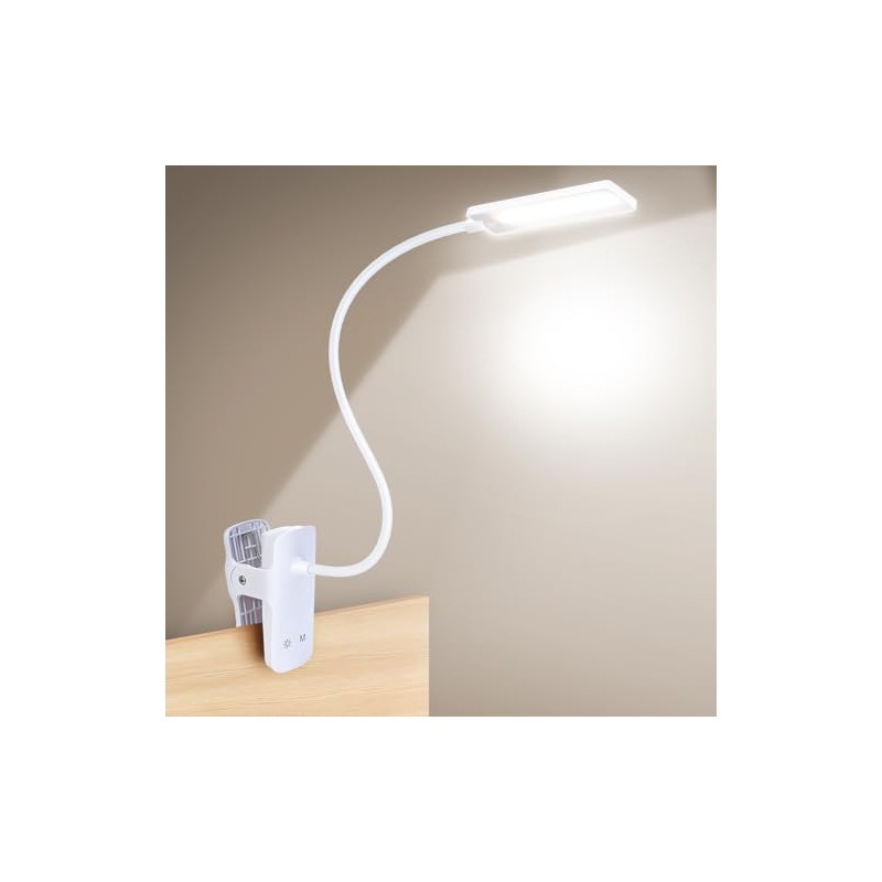Rechargeable Clip-On LED Bed Light with 5 Color Modes