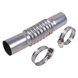 Chamixx 24mm Exhaust Pipe Tube Straight Connector with Clamp Compatible with Webasto Eberspacher Diesel Air Heater