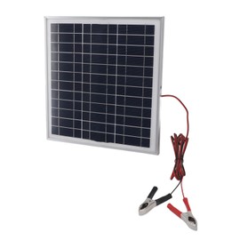 Portable Solar Panel 50W Aluminum Frame Solar Panel, Monocrystalline Silicon Solar Panel with 9.8FT Cable and Clip, Mono Module PV Power Charger for RV Boat Battery Home