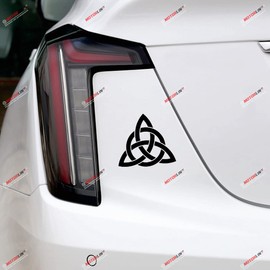 3S MOTORLINE 2X Black 4'' Celtic Trinity Knot Symbol Decal Sticker Car Vinyl