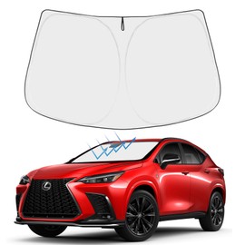 Proadsy 2024 - Parasol plegable para parabrisas delantero con ajuste personalizado 2024 2023 2022 Lexus NX Sedan, Coupe, Hatchback, LX, EX, EX-L, Sport, Touring, Si Accesorios