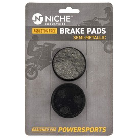 NICHE Brake Pad Set for Yamaha Exciter II LE ST SX Phazer SR540 SRV 89J-25811-00-00 Front Rear Semi-Metallic