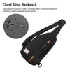 GOLDEN WOLF Chest Sling Bag Adjustable Shoulder Strap Waterproof Messenger
