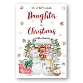 Second Ave Daughter Christmas Snowmen Winter Xmas Holiday Festive Greetings Card