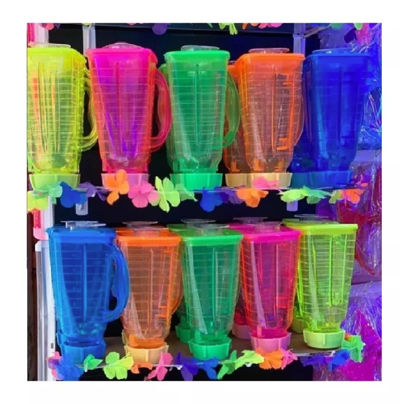 Codalis 3 Vasos Licuadora Chelas Surtidos Colores Neón Licuachelas