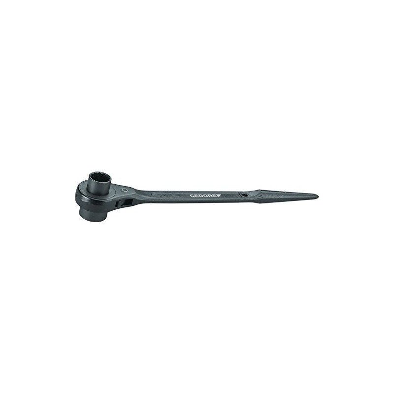 Gedore Steel Construction Ratchet 29 Double Hexagon, 19 x 24