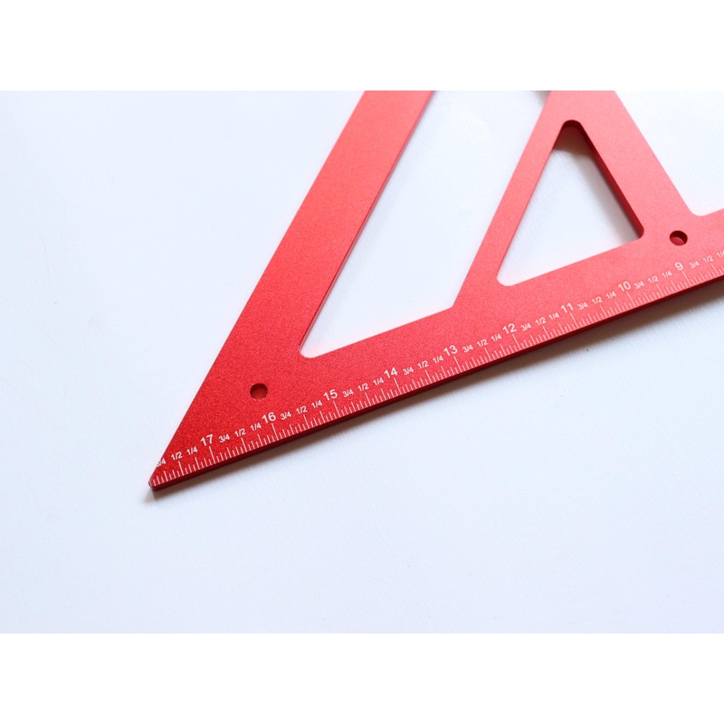 Precision Triangle Square 18 inch, Imperial Scale Framing Square for